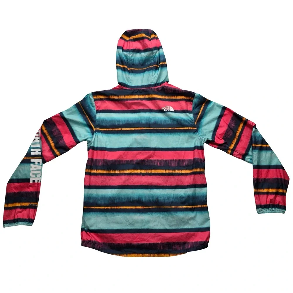 The North Face Windbreaker Jacket Hooded Stripe Windwall‎ Youth L